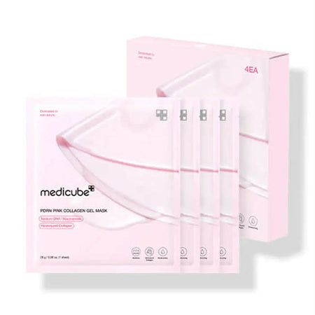 PDRN Pink Collagen Gel Mask (4ea) | Hydrating & Firming Sheet Mask
