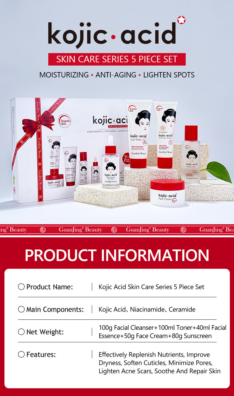 Kojic Acid Toner & Lotion Set | Brightening Skincare Duo