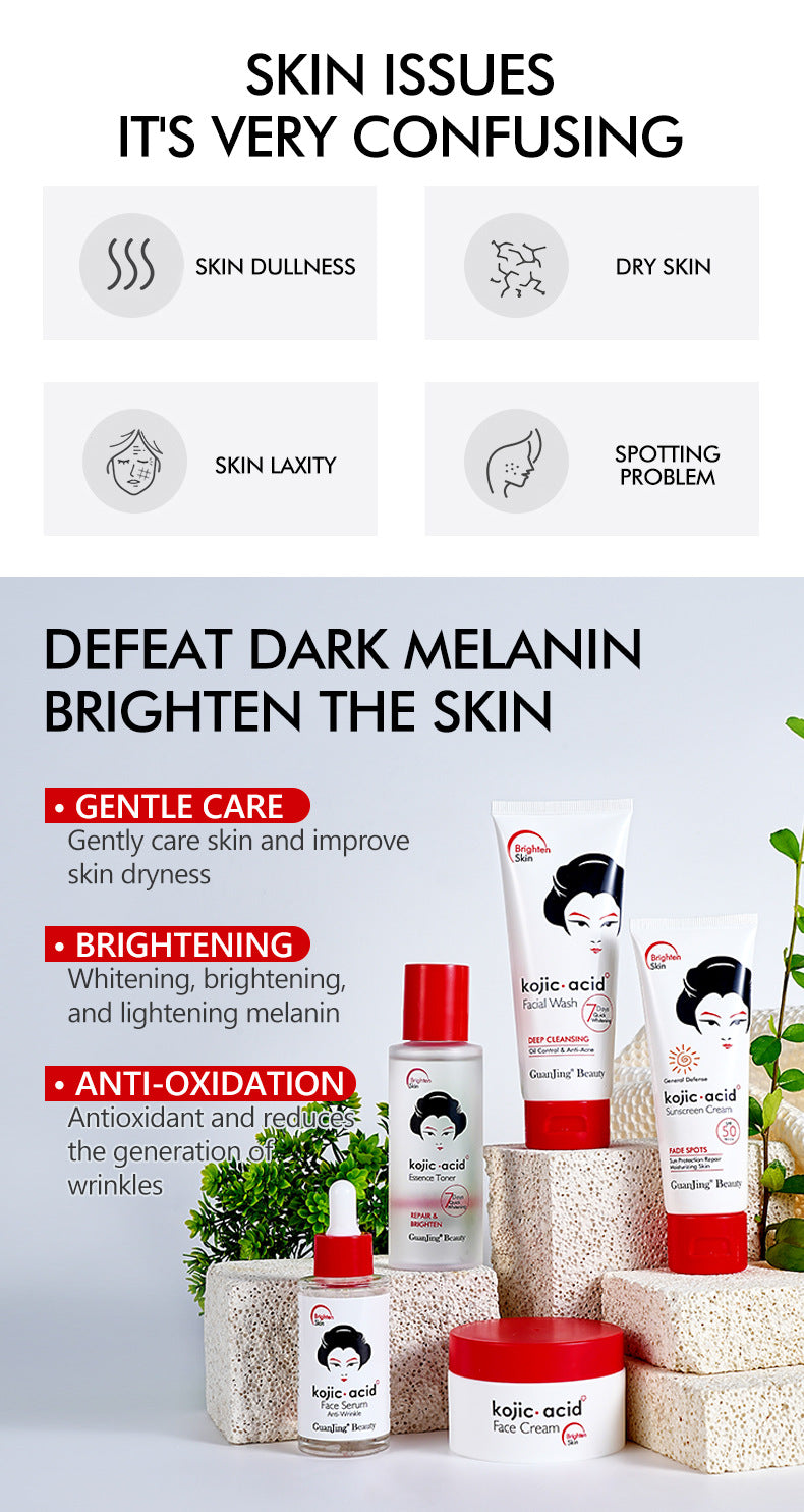 Kojic Acid Toner & Lotion Set | Brightening Skincare Duo