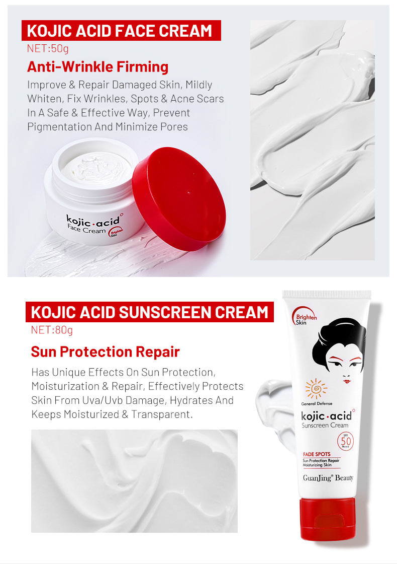Kojic Acid Toner & Lotion Set | Brightening Skincare Duo