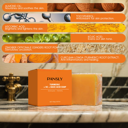 Turmeric Vitamin C Kojic Acid Soap | Brightening & Nourishing