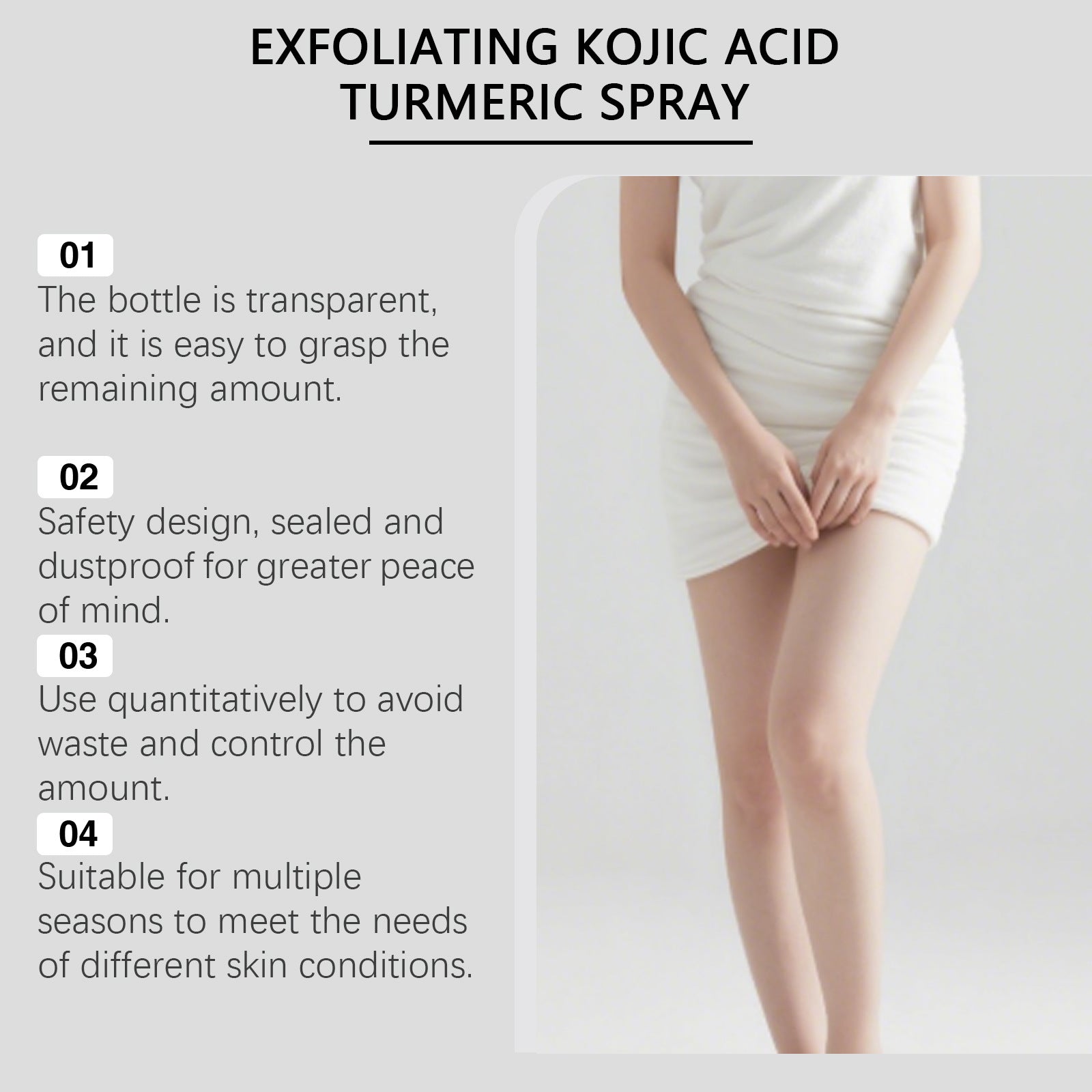 OCEAURA Kojic Acid Turmeric Cutin Cleaning Spray | Brightening & Gentle Skincare