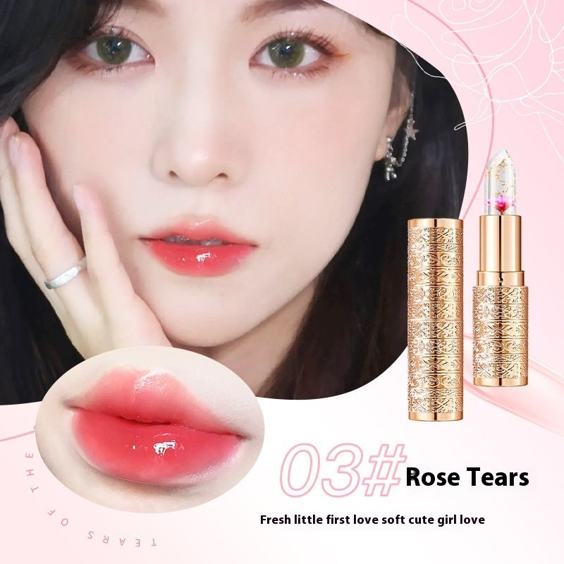 Jelly Color Changing Lipstick Transparent Moisturizing And Nourishing Anti-chapping No Stain On Cup Does Not Fade