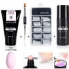 Venalisa Poly Nail Gel Kit Nail Fesign Builder Nail Gel Acrylic Transparent Crystal Camouflage Set Nail Extend Jelly Gel Polish