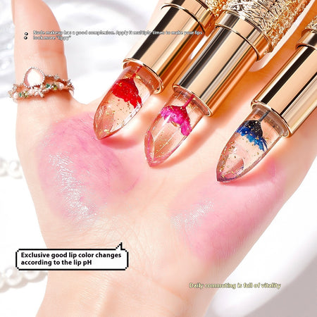 Jelly Color Changing Lipstick Transparent Moisturizing And Nourishing Anti-chapping No Stain On Cup Does Not Fade