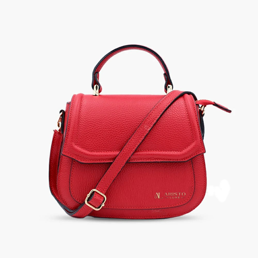 Genuine Leather Hand Bag Made in Italy | Luxury Italian Leather Handbag