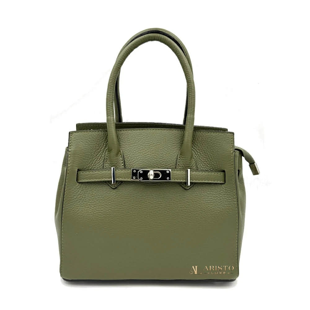 Genuine Leather Handbag Made in Italy | Luxury Italian Leather Bag