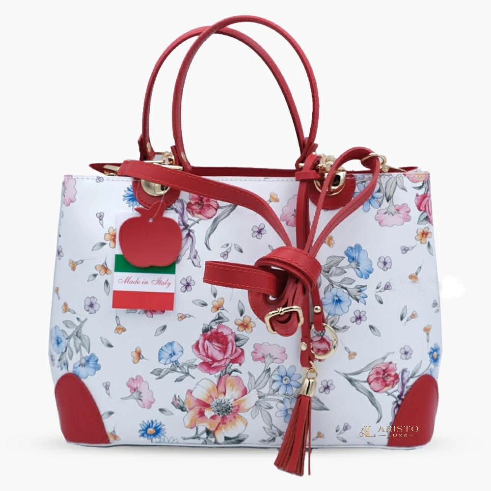 Genuine Leather Handbag Made in Italy | Luxury Italian Leather Bag