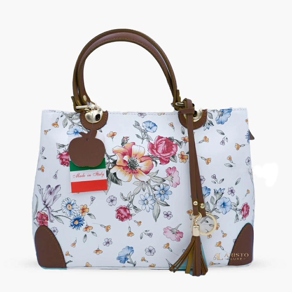 Genuine Leather Handbag Made in Italy | Luxury Italian Leather Bag