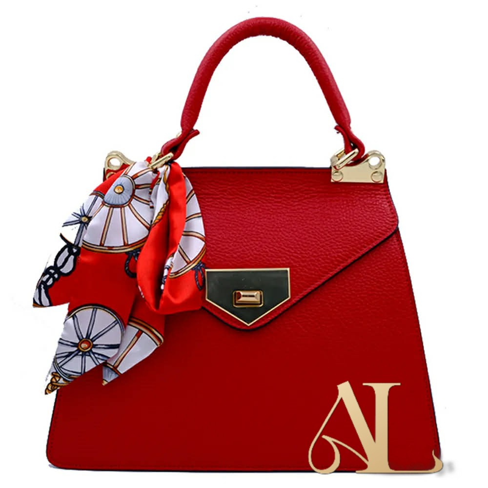 Stylish Hand Bag with Decorative Scarf – Elegant & Versatile Women's Bag