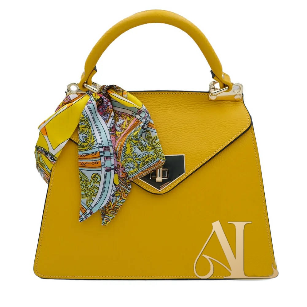 Stylish Hand Bag with Decorative Scarf – Elegant & Versatile Women's Bag