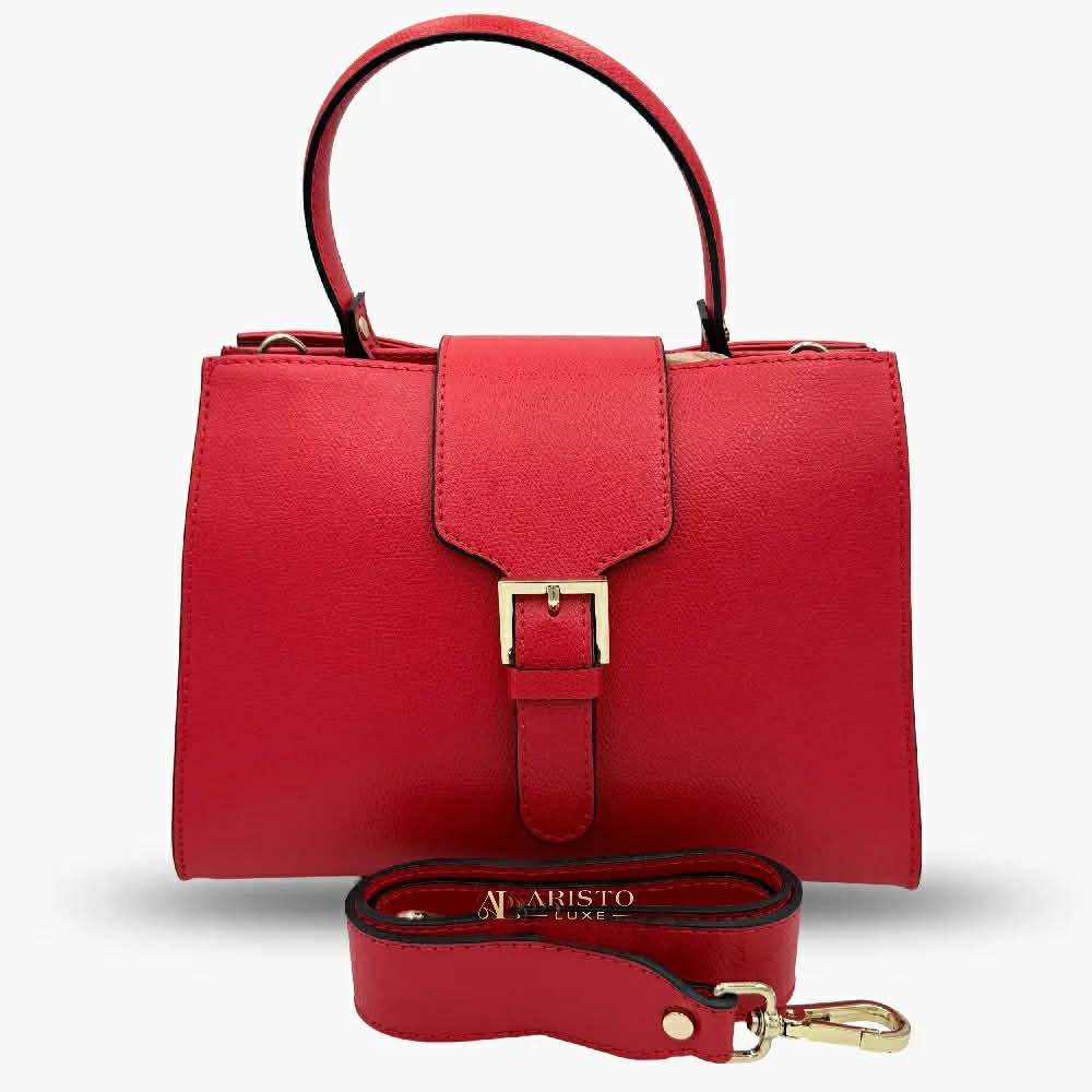 Handbag in Genuine Leather Made in Italy | Luxury Italian Leather Handbag