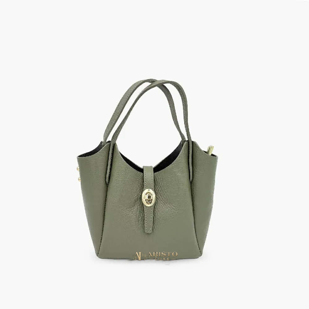 Handbag in Genuine Leather Made in Italy | Luxury Italian Leather Handbag