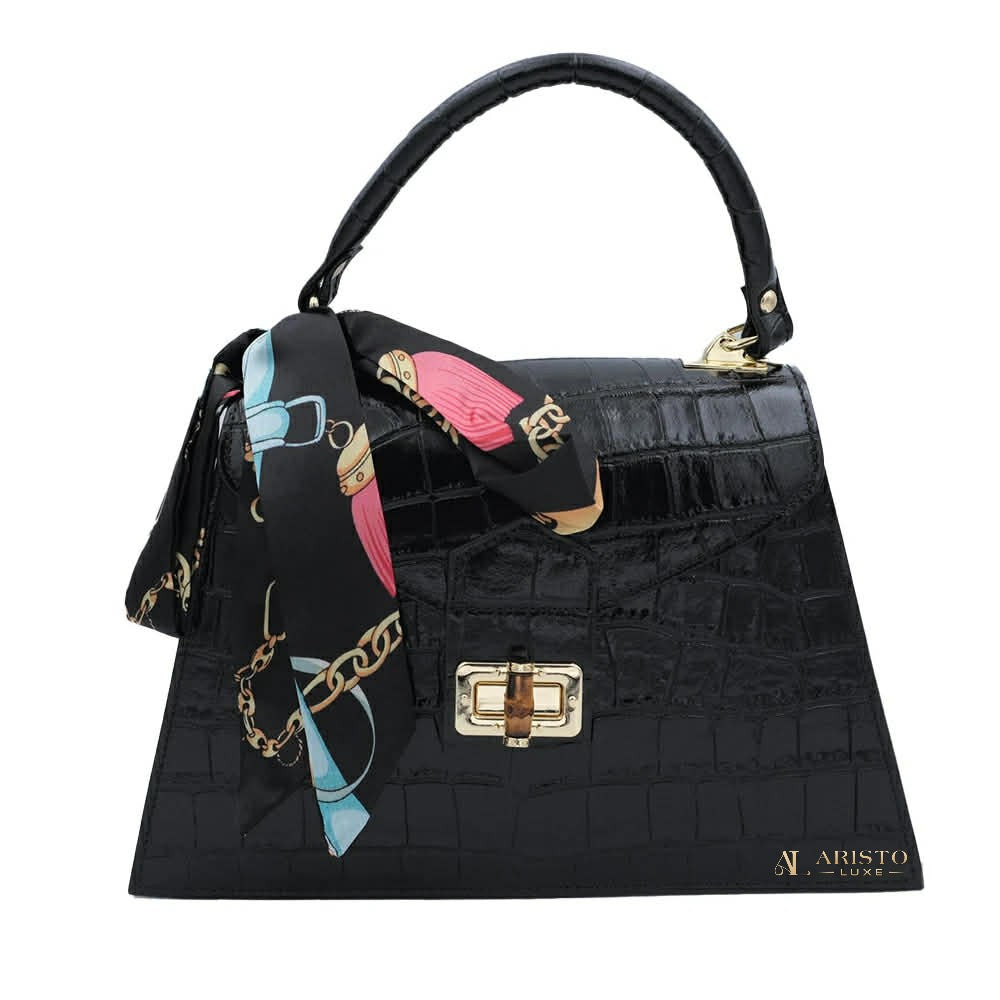 Handbag in Genuine Leather Made in Italy – Elegant Italian Luxury Bag