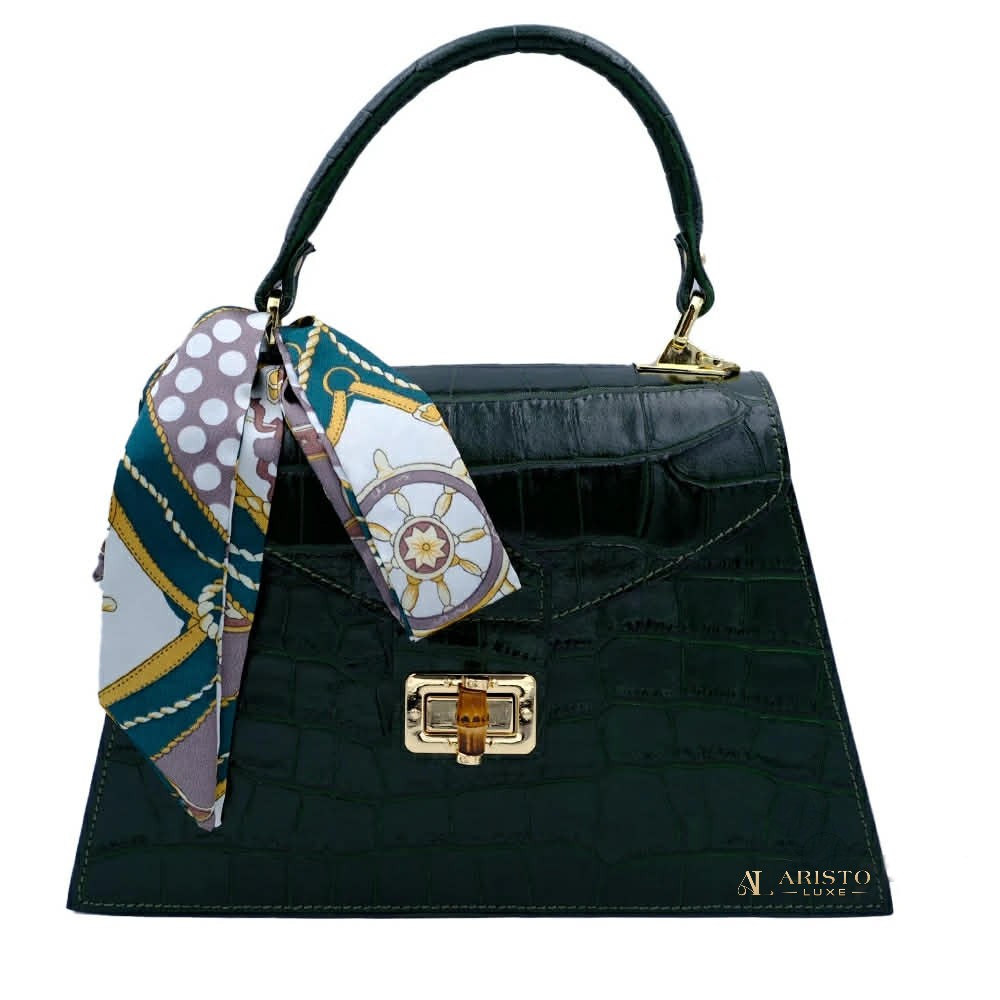 Handbag in Genuine Leather Made in Italy – Elegant Italian Luxury Bag