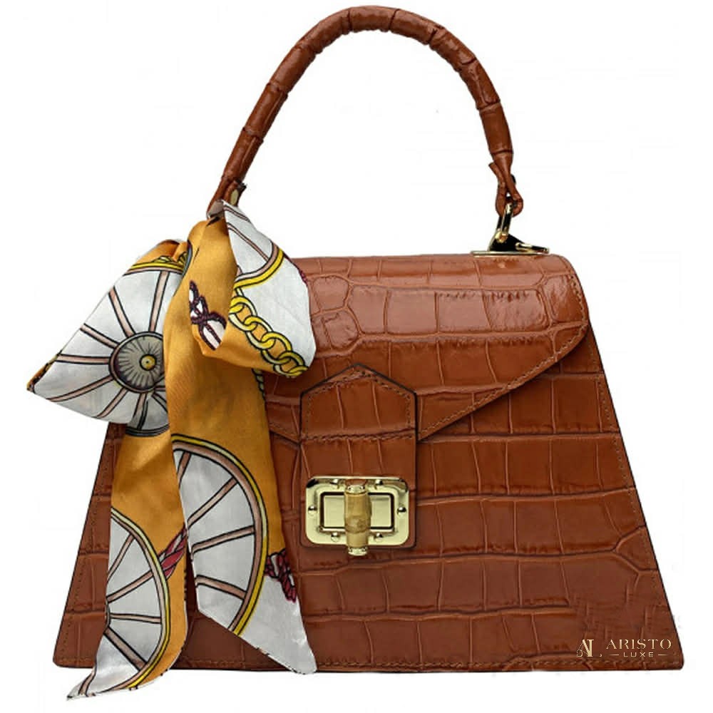 Handbag in Genuine Leather Made in Italy – Elegant Italian Luxury Bag