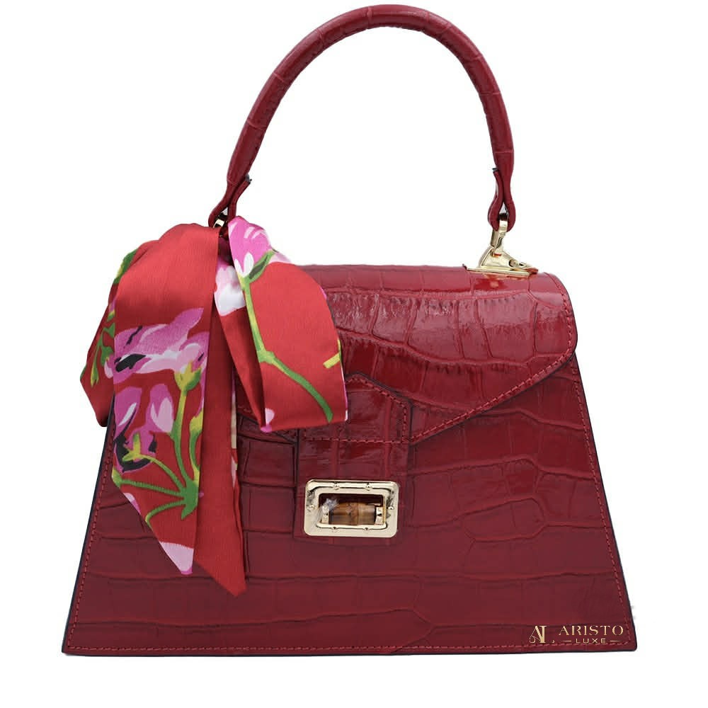 Handbag in Genuine Leather Made in Italy – Elegant Italian Luxury Bag