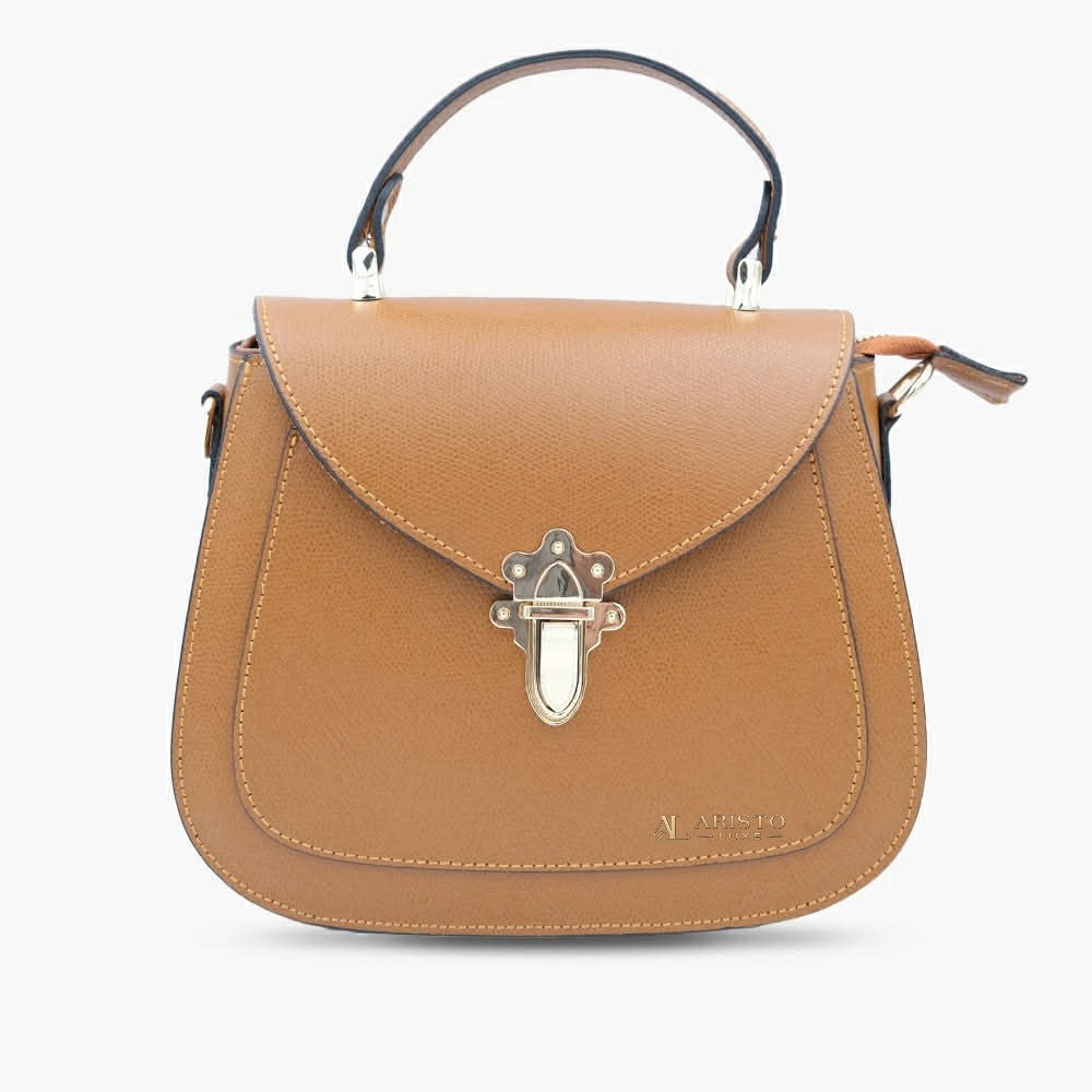 Handbag in Genuine Leather Made in Italy | Elegant Italian Leather Bag
