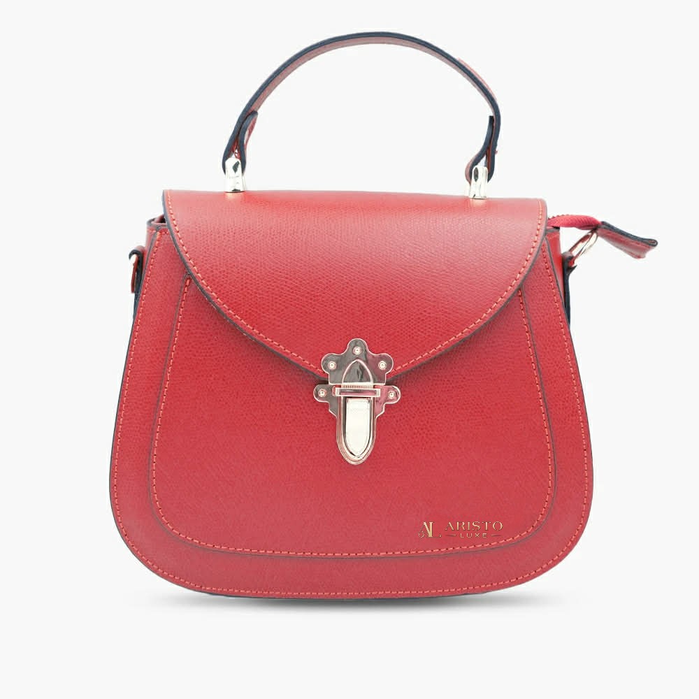 Handbag in Genuine Leather Made in Italy | Elegant Italian Leather Bag