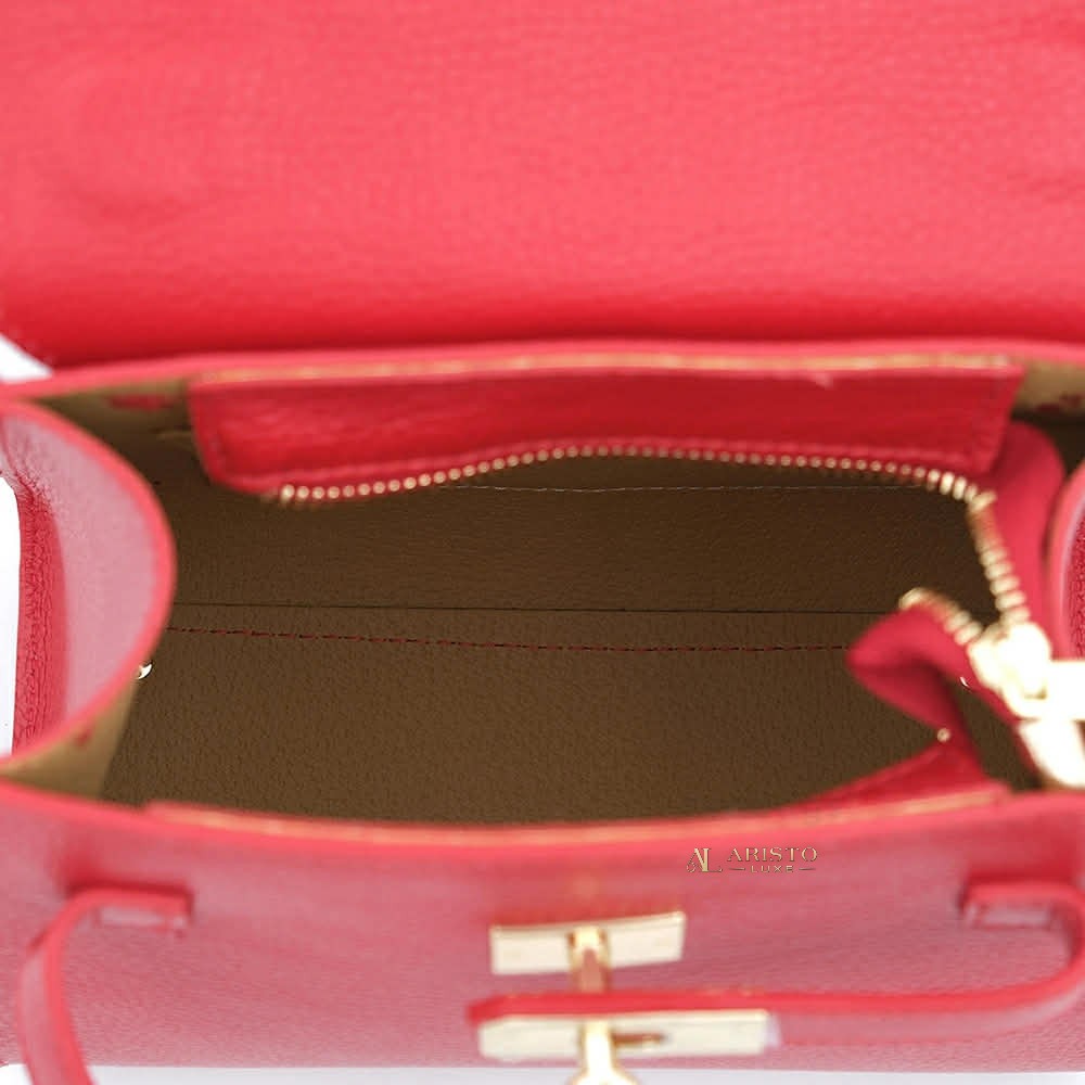 Handbag in Genuine Leather Made in Italy | Luxury Italian Leather Bag