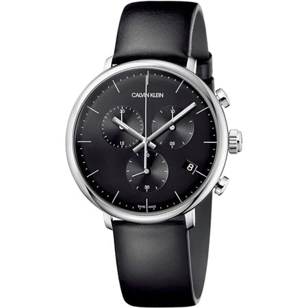 CALVIN KLEIN FOR MEN WATCH K8M271C1 BLACK DIAL BLACK STRAP