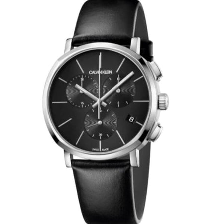 CALVIN KLEIN K8Q371C1 BLACK STRAP AND BLACK DIAL POSH MEN WATCH