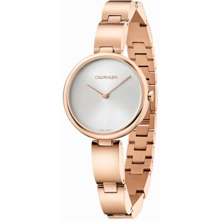 CALVIN KLEIN WAVY ROSE GOLD STAINLESS STEEL WOMEN'S WATCH. MODEL: K9U23646