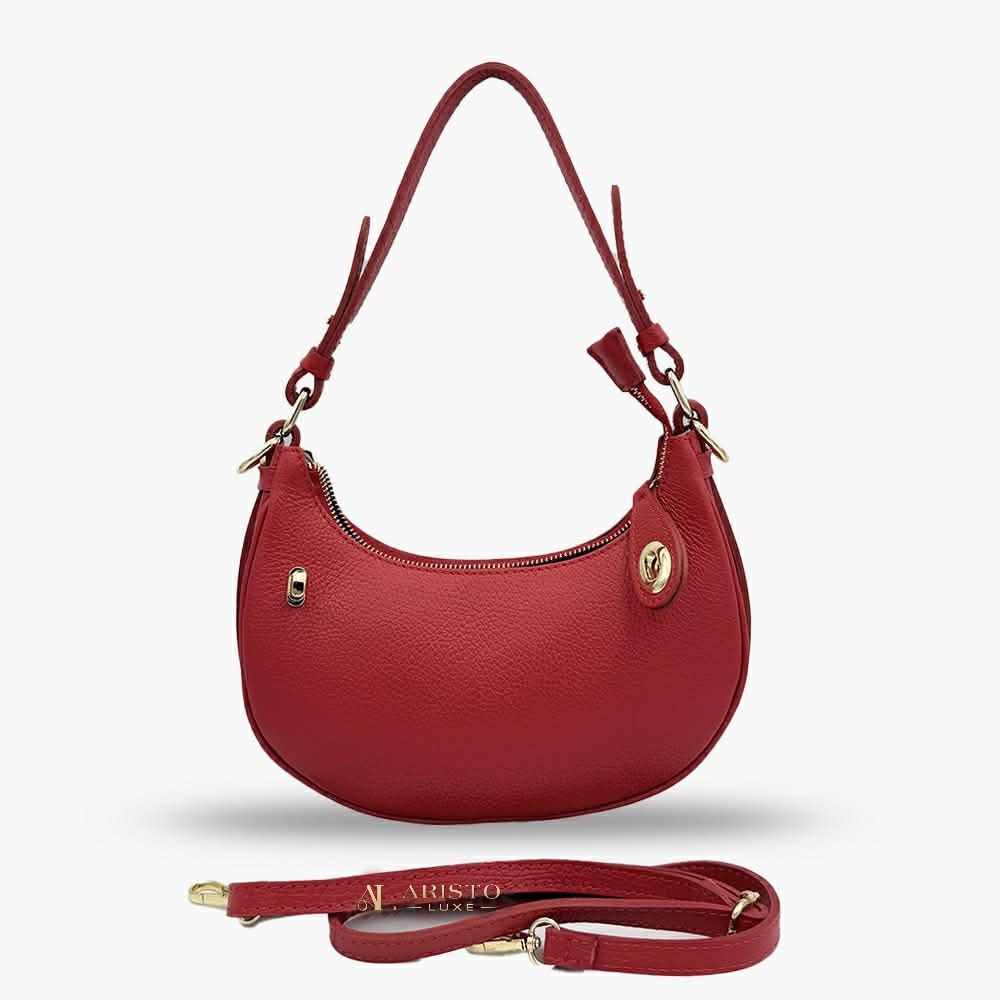 Made in Italy Genuine Leather Shoulder Bag | Luxury Italian Leather Bag
