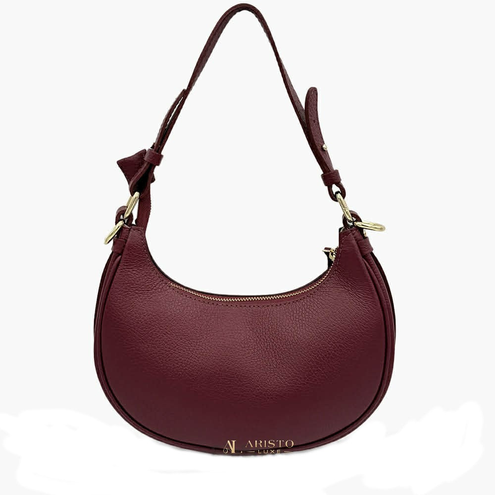 Made in Italy Genuine Leather Shoulder Bag | Luxury Italian Leather Bag