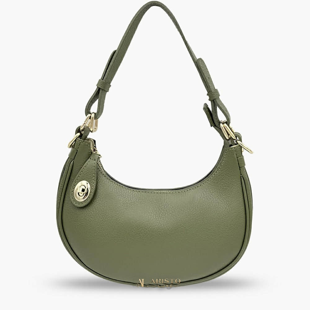 Made in Italy Genuine Leather Shoulder Bag | Luxury Italian Leather Bag