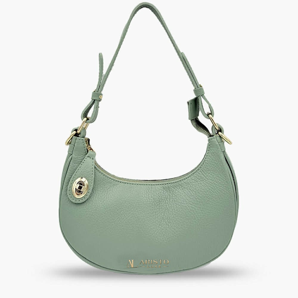 Made in Italy Genuine Leather Shoulder Bag | Luxury Italian Leather Bag