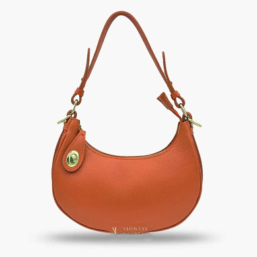 Made in Italy Genuine Leather Shoulder Bag | Luxury Italian Leather Bag