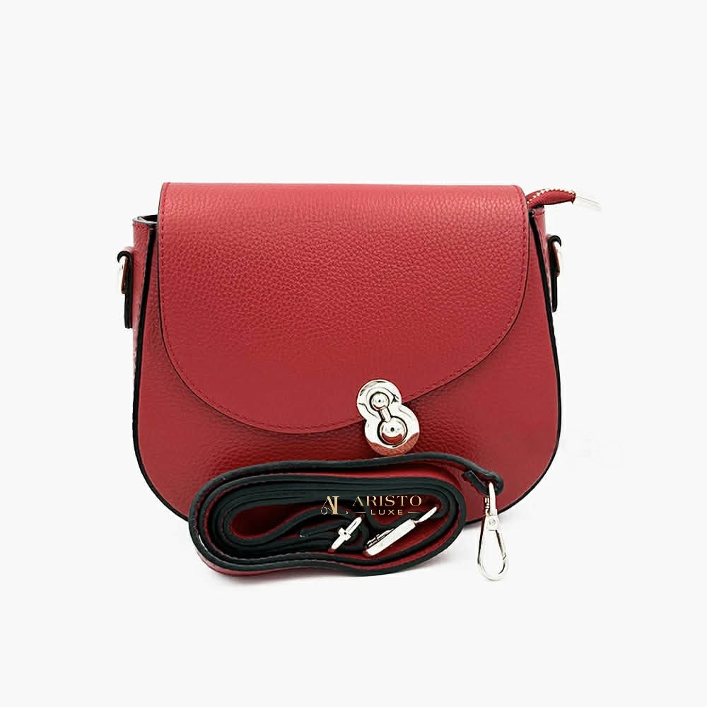 Messenger Bag in Genuine Leather Made in Italy | Luxury Italian Leather Bag