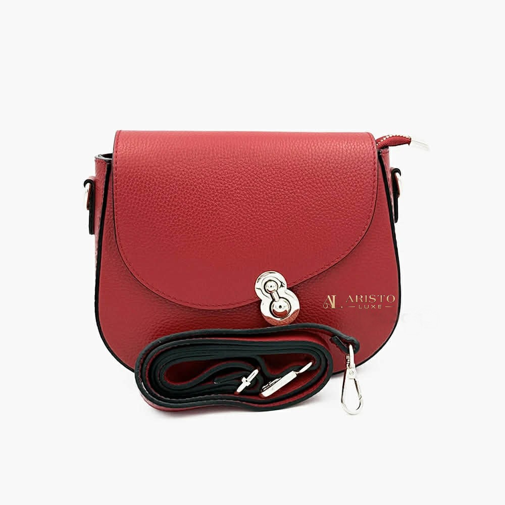 Messenger Bag in Genuine Leather Made in Italy | Luxury Italian Leather Bag