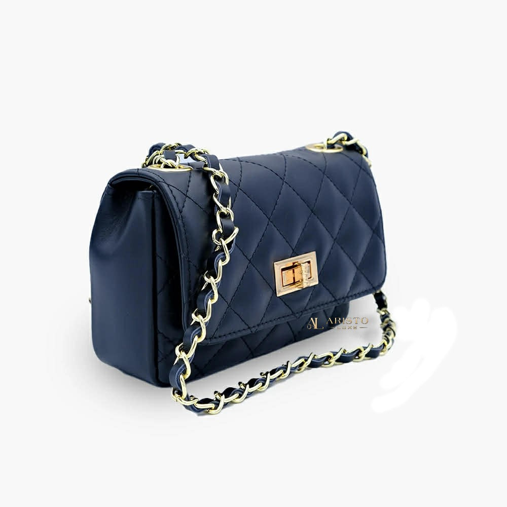 Messenger Bag in Genuine Leather Made in Italy | Luxury Italian Leather Bag