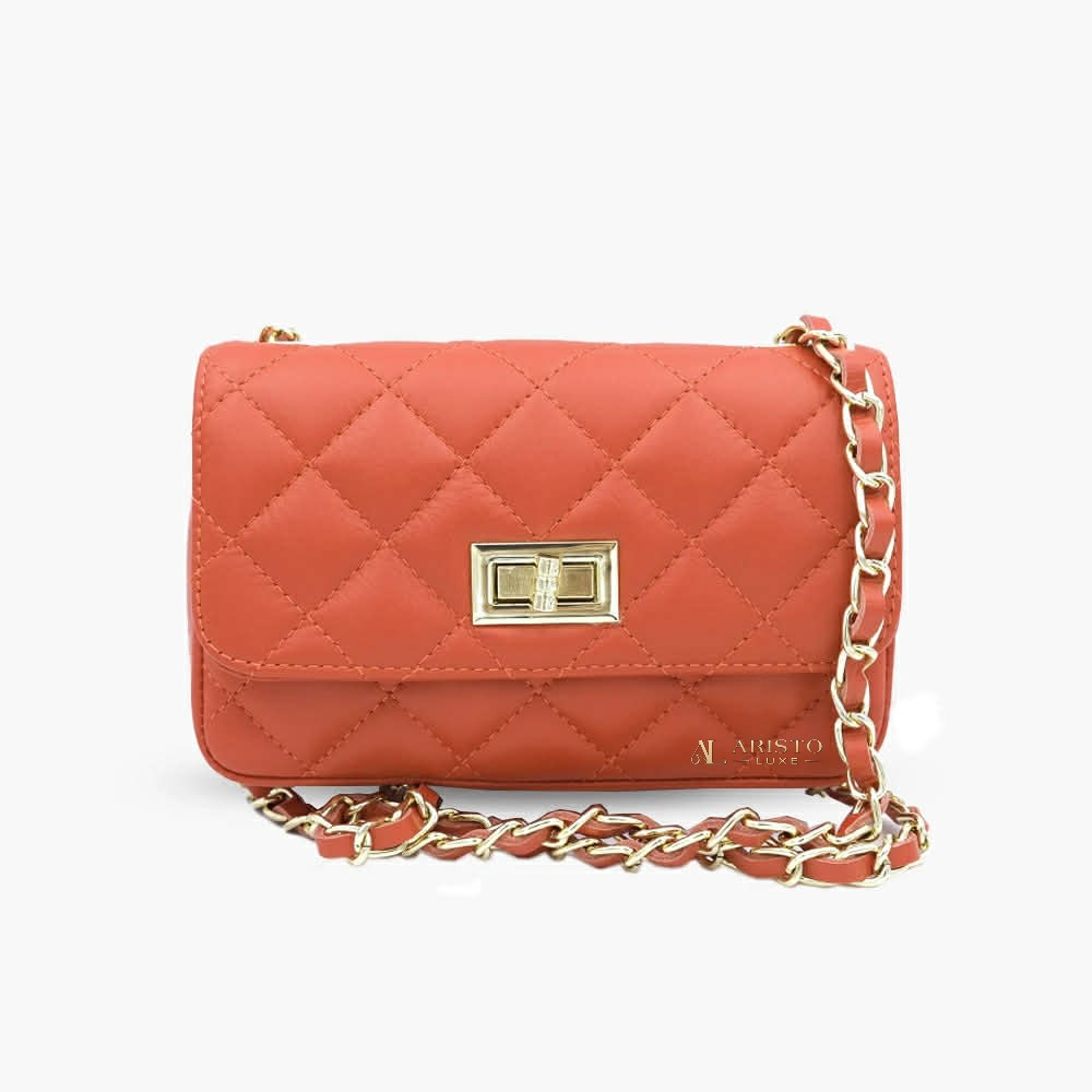 Messenger Bag in Genuine Leather Made in Italy | Luxury Italian Leather Bag