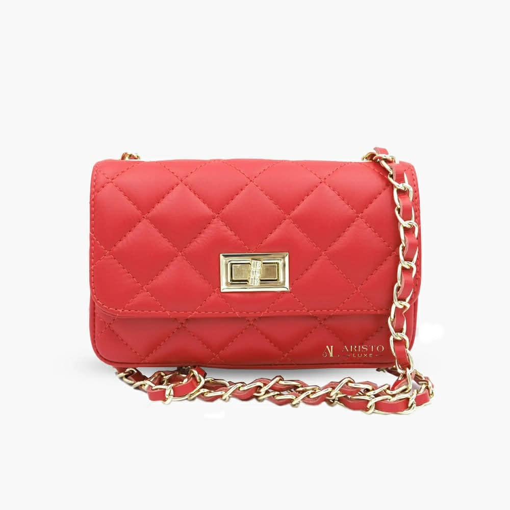 Messenger Bag in Genuine Leather Made in Italy | Luxury Italian Leather Bag