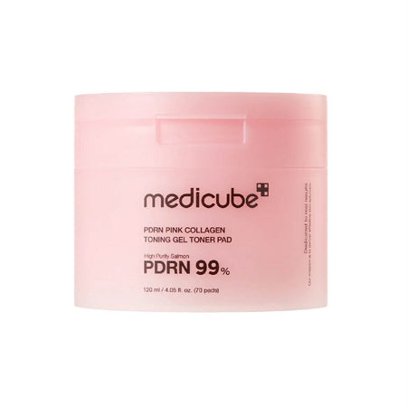 PDRN Pink Collagen Toning Gel Toner Pad 120ml (70 pcs) | Hydrating & Soothing