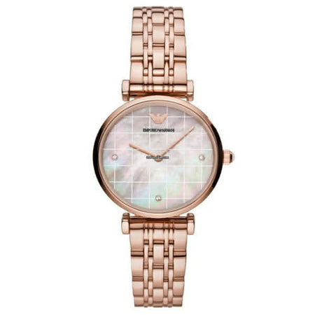 EMPORIO ARMANI 32 MM AND CASE MATERIAL STAINLESS STEEL GOLD LADIES WATCH SKU AR11385