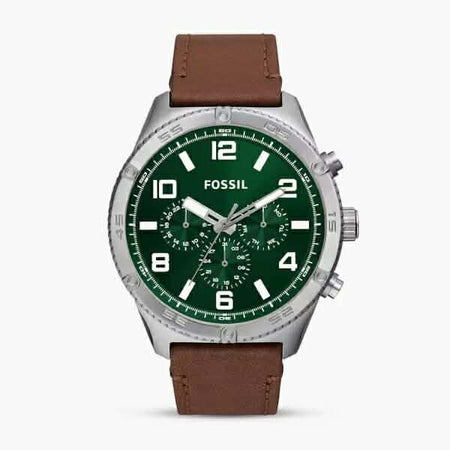 FOSSIL 50MM MEN WATCH BROWN STRAP AND STAINLESS STEEL SKU BQ2801