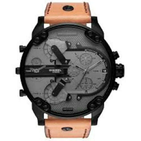 DIESEL SKU DZ7406 MR DADDY 2.0 CHRONOGRAPH BROWN LEATHER MEN WATCH