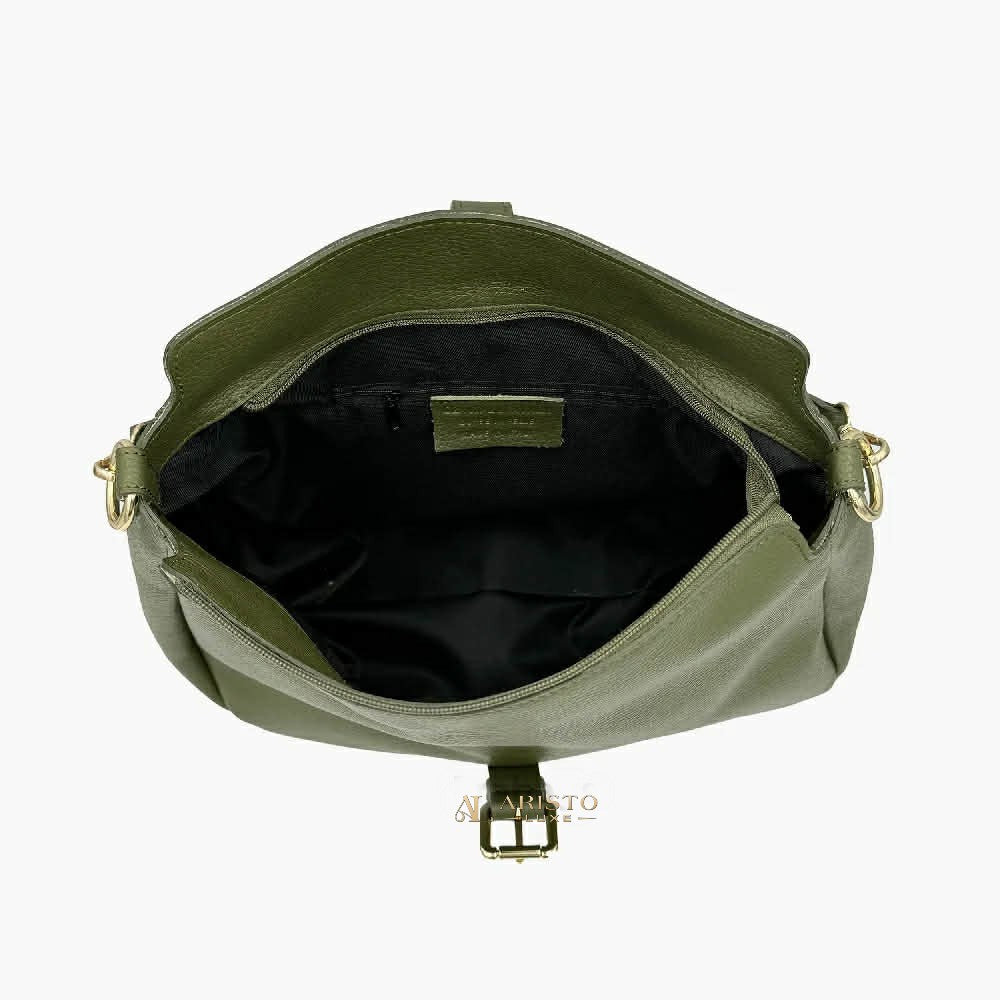 Shoulder Bag in Genuine Leather Made in Italy | Luxury Italian Leather Bag