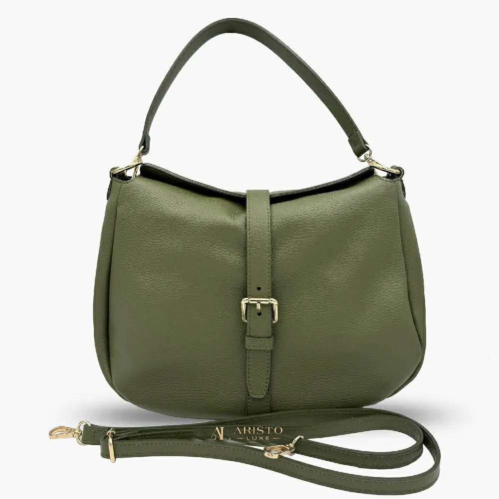 Shoulder Bag in Genuine Leather Made in Italy | Luxury Italian Leather Bag