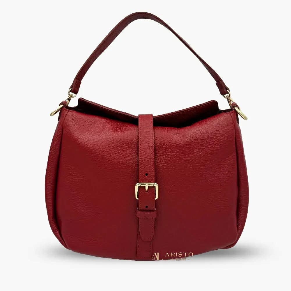 Shoulder Bag in Genuine Leather Made in Italy | Luxury Italian Leather Bag