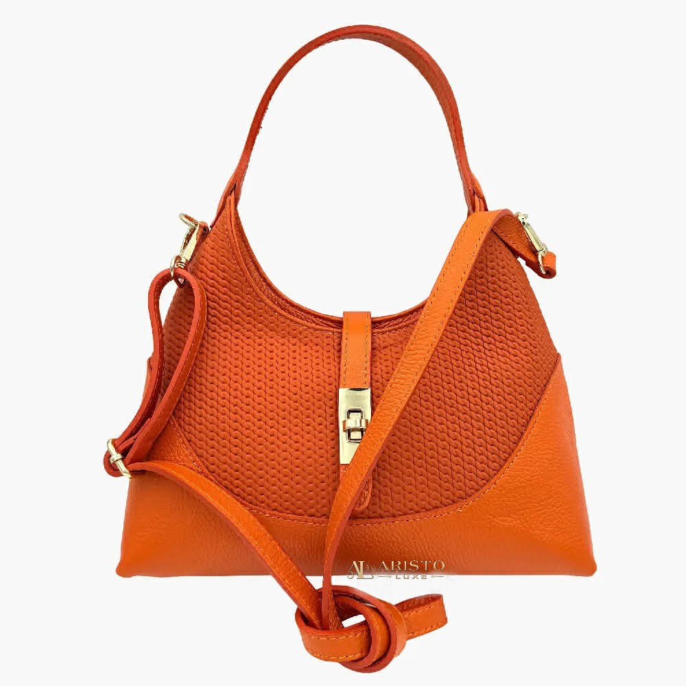 Shoulder Bag in Genuine Leather Made in Italy | Luxury Italian Leather Bag