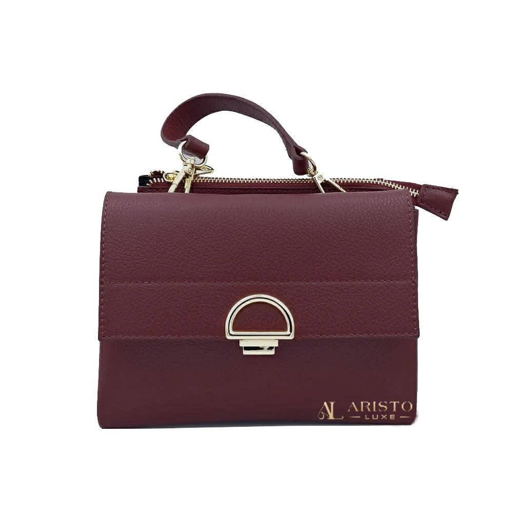 Shoulder Bag in Genuine Leather Made in Italy – Elegant Italian Leather Bag