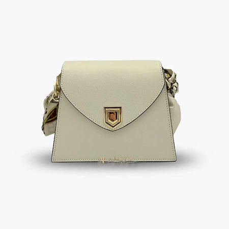 Small Handbag in Genuine Leather Made in Italy | Compact Italian Leather Bag