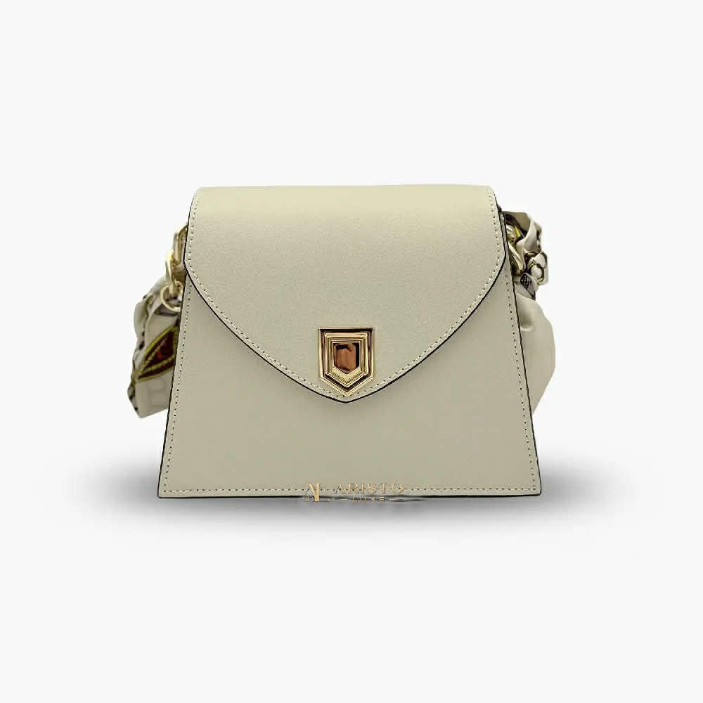 Small Handbag in Genuine Leather Made in Italy | Compact Italian Leather Bag