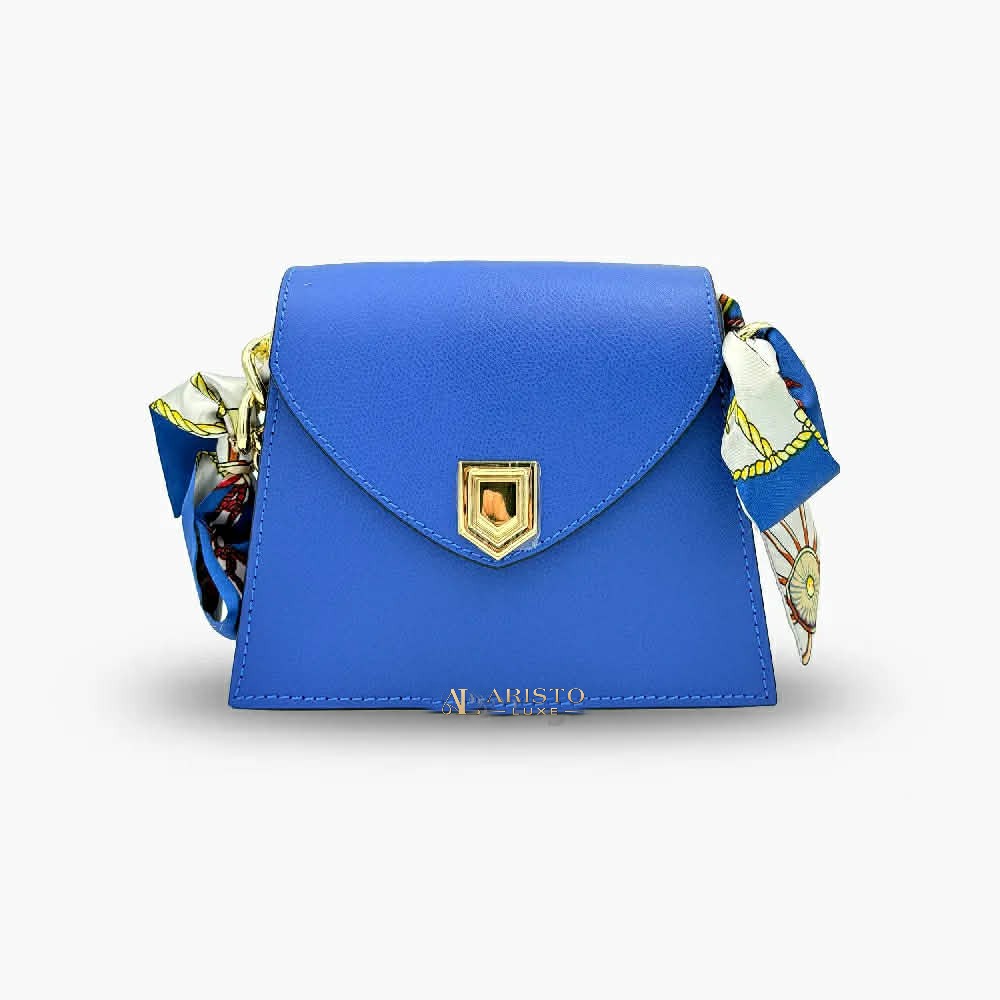 Small Handbag in Genuine Leather Made in Italy | Compact Italian Leather Bag