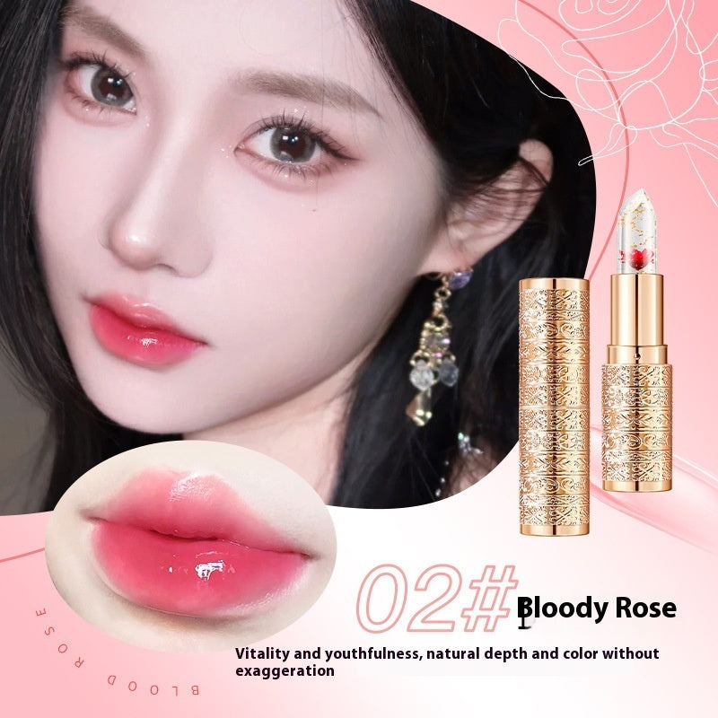 Jelly Color Changing Lipstick Transparent Moisturizing And Nourishing Anti-chapping No Stain On Cup Does Not Fade